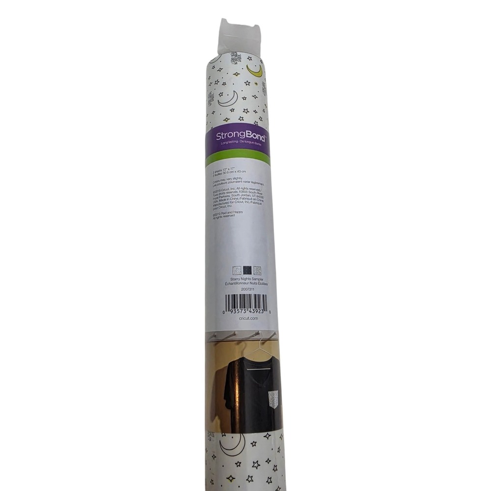 CRICUT Rad & Happy Patterned Iron-On Starry Nights Sampler StrongBond HTV Vinyl